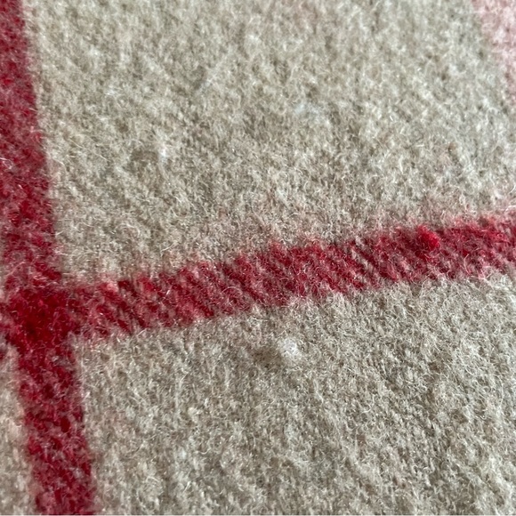 Danica Wool Plaid Throw Camping Picnic Blanket - Picture 7 of 12